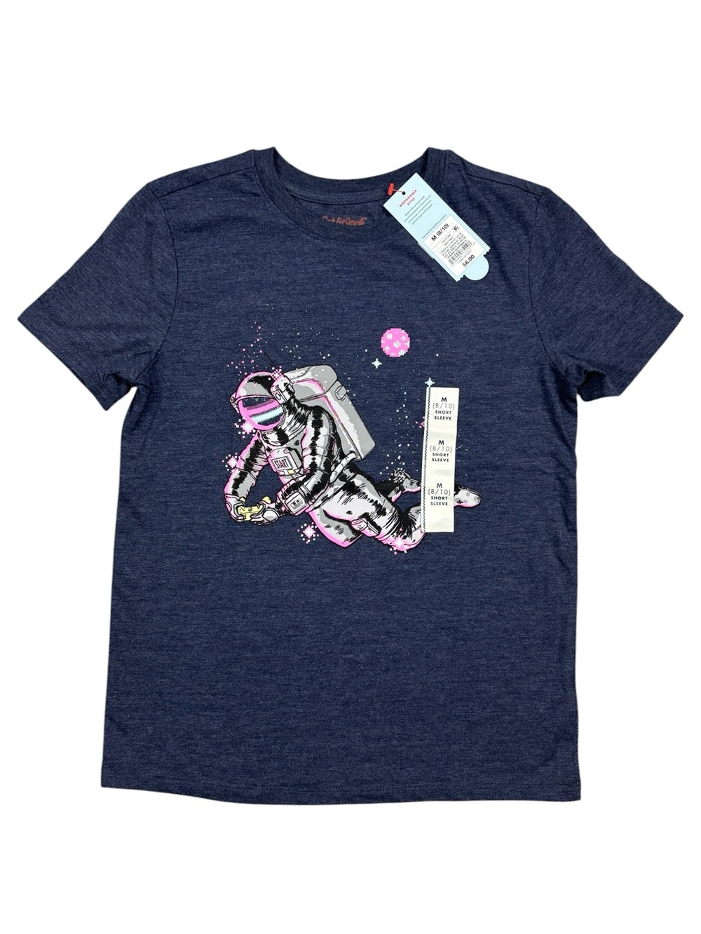 Cat & Jack Astronaut Short Sleeve Shirt 8/10 NWT